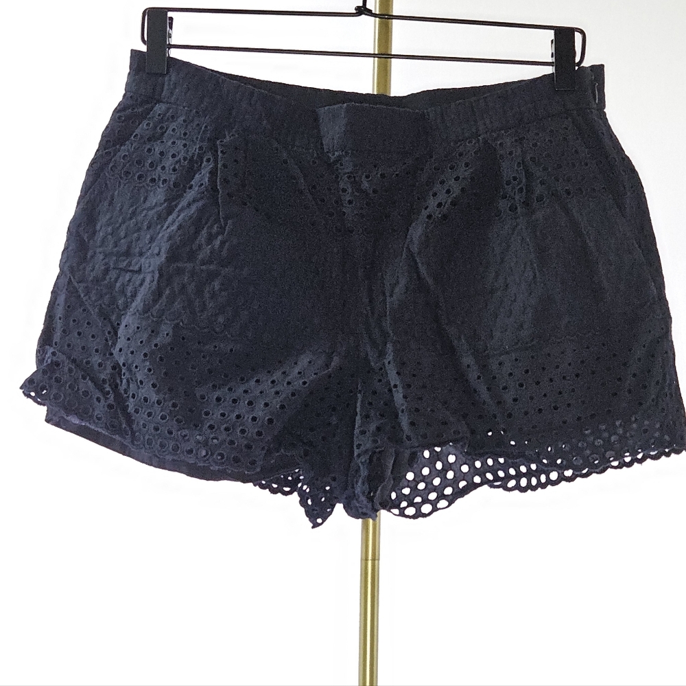 J. Crew Navy Eyelet Shorts - 8